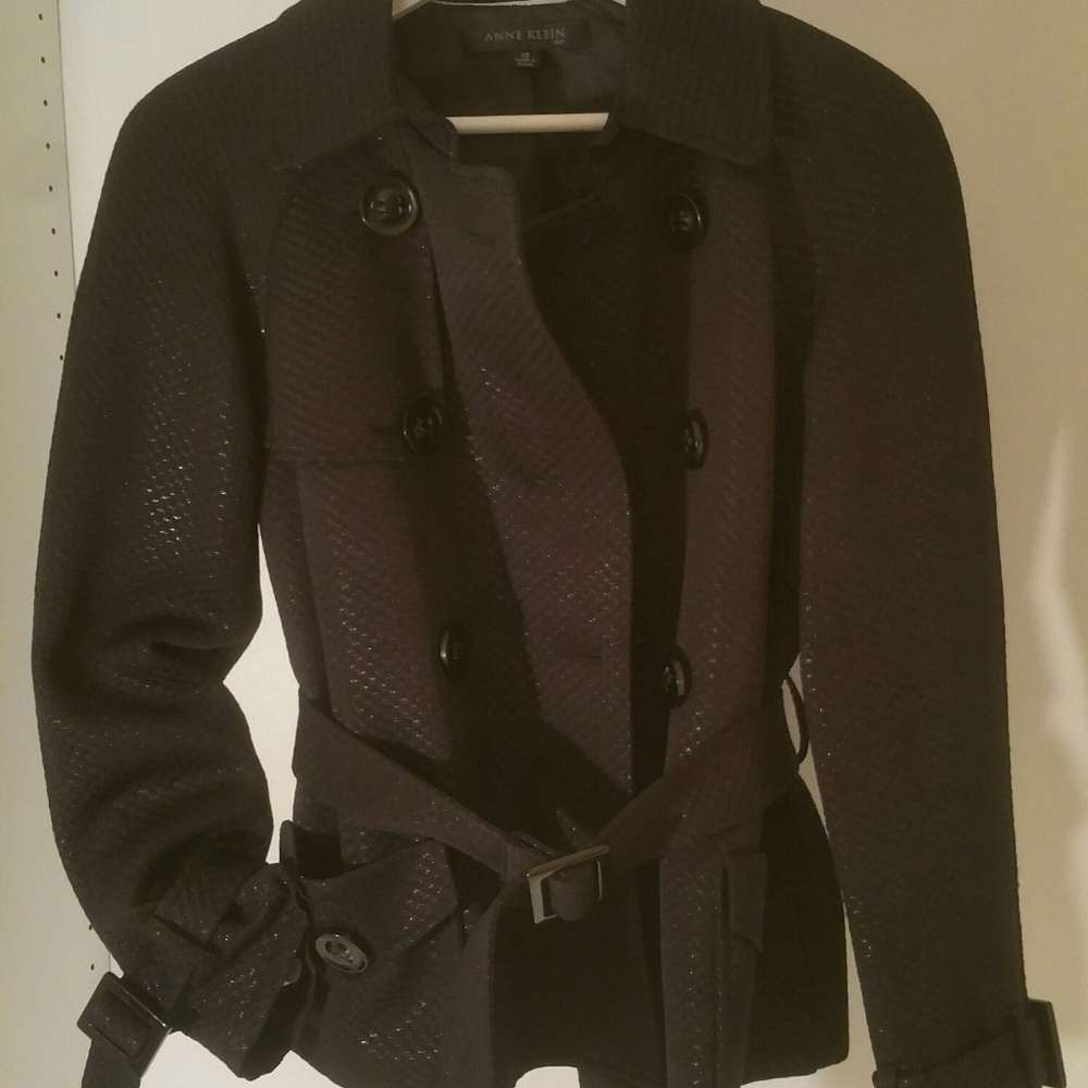 Anne Klein Black Sparkle Jacket